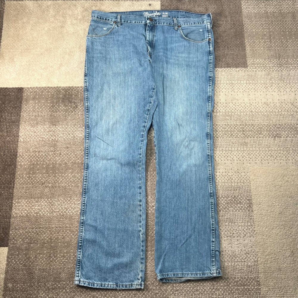 Wrangler‎ Retro Slim Boot Jeans Mens 40x34 Blue Denim Boho Cowboy